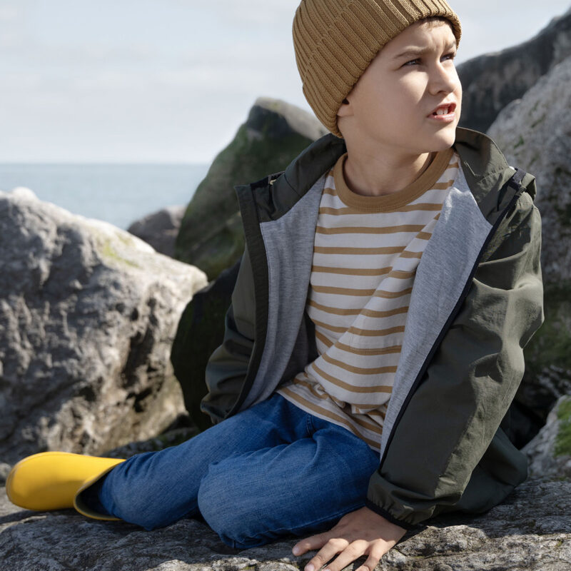 Organic cotton kids beanie