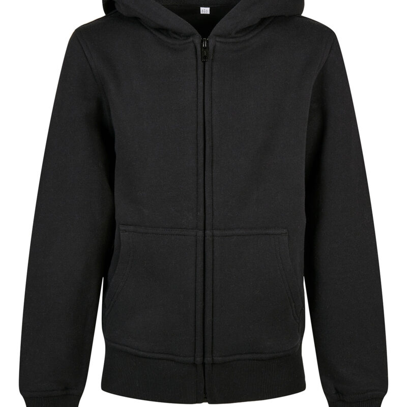 Organic kids basic zip hoodie