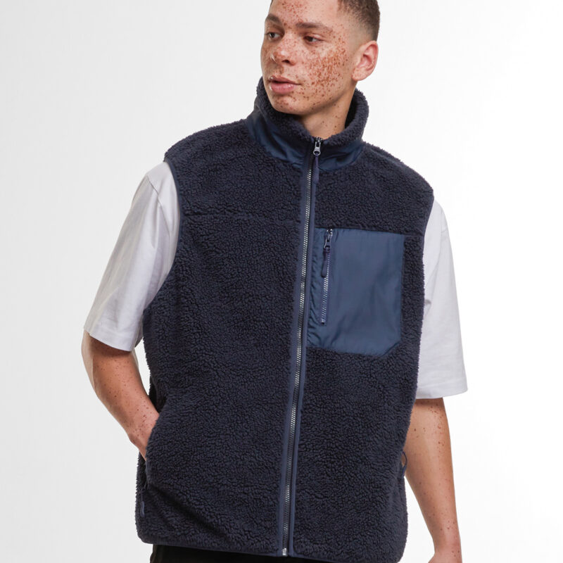 Bonded sherpa vest