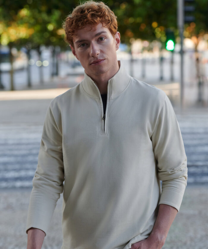 Premium piqué 1/4-zip top