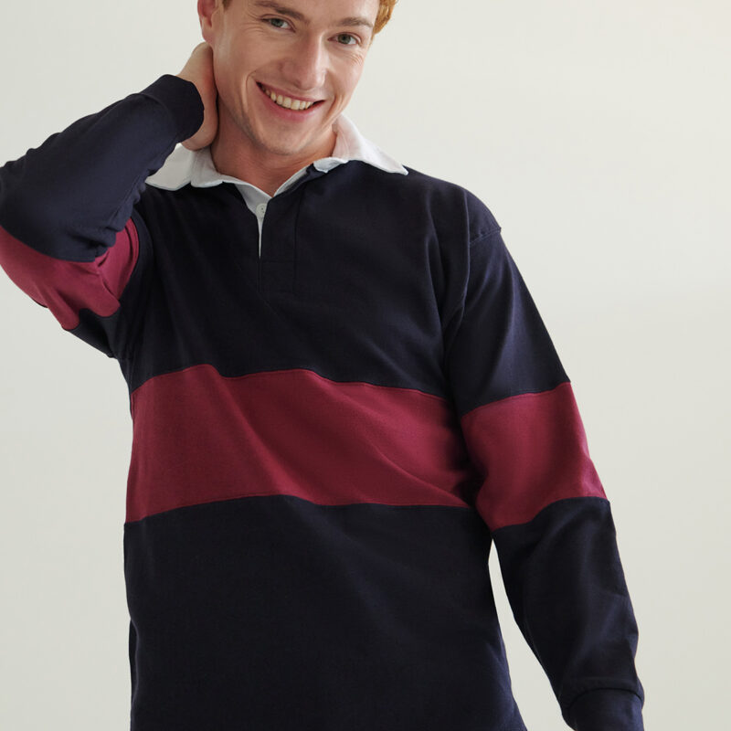 Panelled rugby shirt
