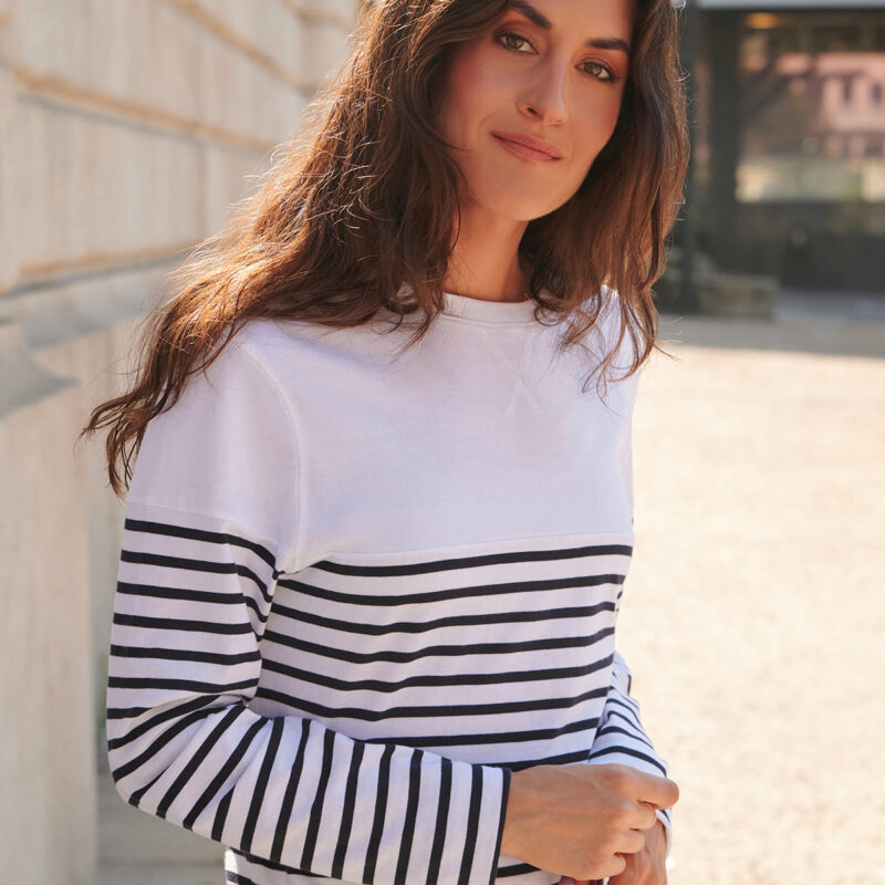 Long sleeve Breton striped T