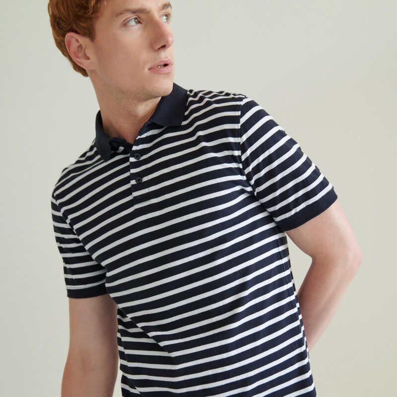 Striped Jersey polo shirt