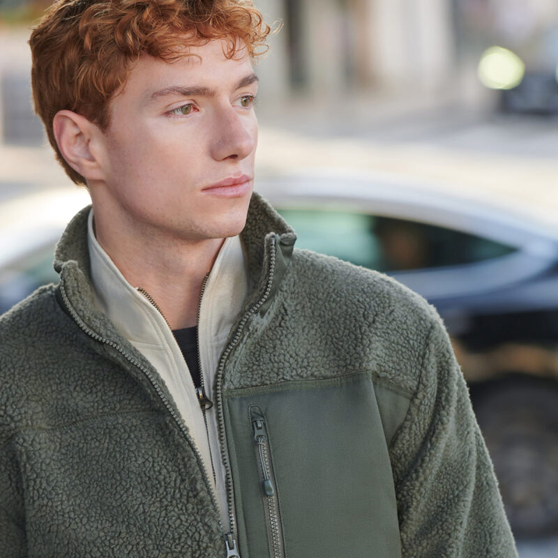 Recycled sherpa fleece