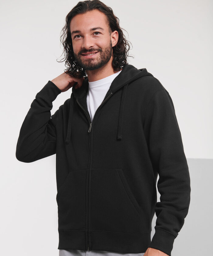 Authentic zipped hooded sweat