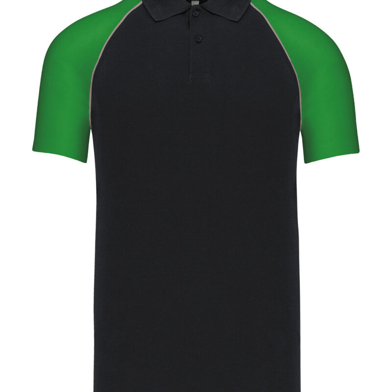 Polo baseball contrast polo shirt