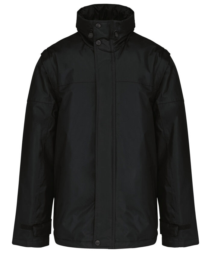 Detachable-sleeved blouson jacket