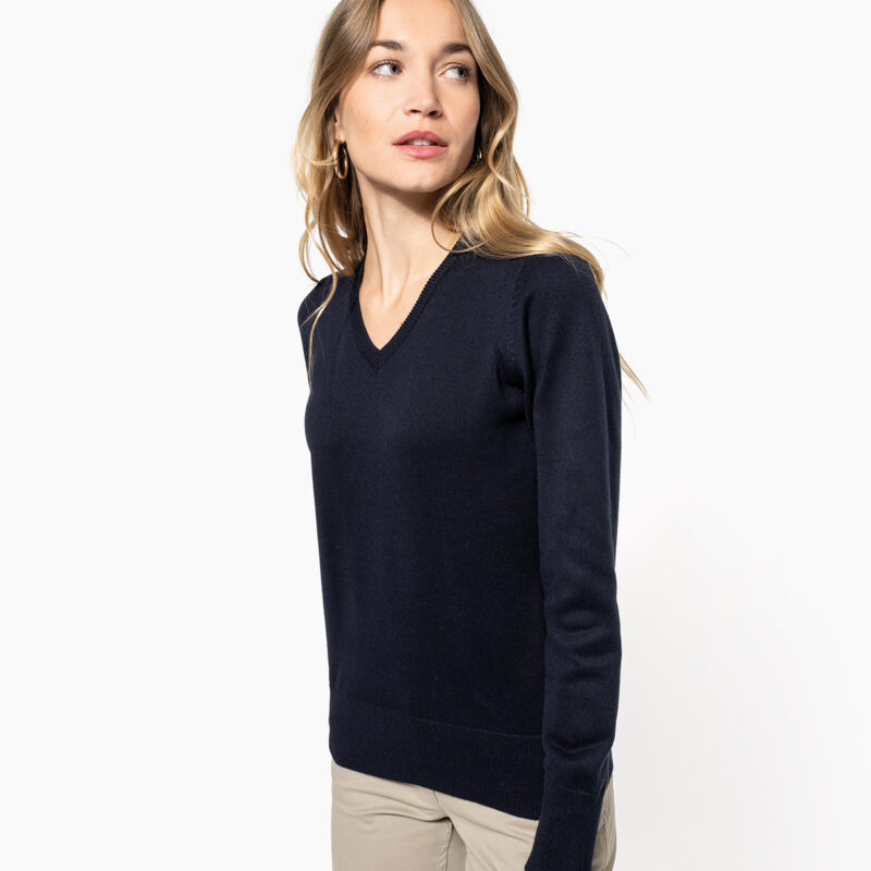 Ladies' V-neck jumper