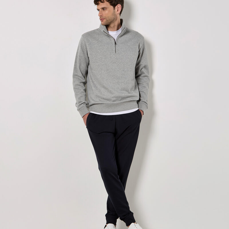 Regular fit ¼-zip sweatshirt