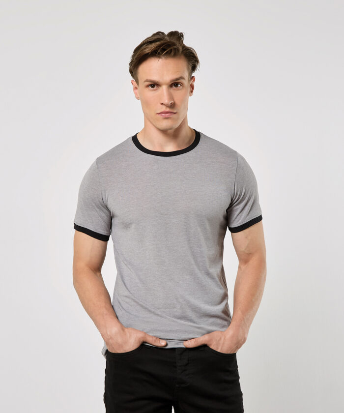 Fashion fit ringer tee