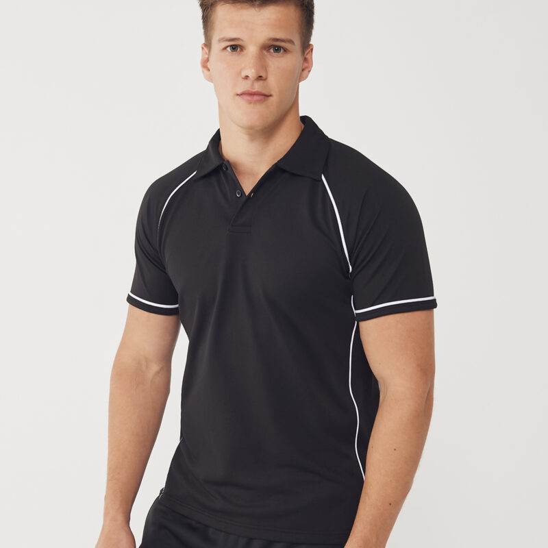 Piped performance polo