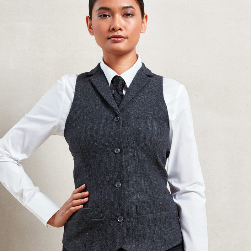 Women's herringbone waistcoat