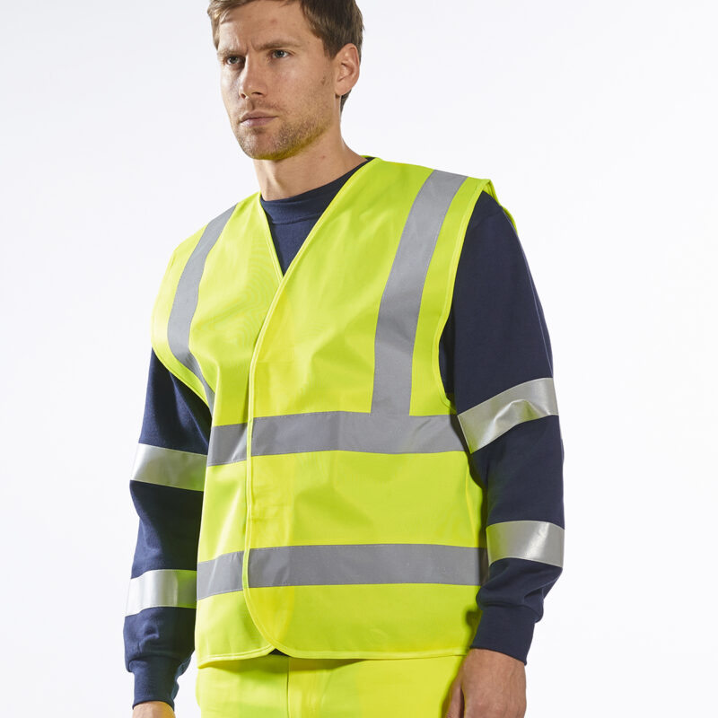 Hi-vis two-band-and-brace vest (C470)