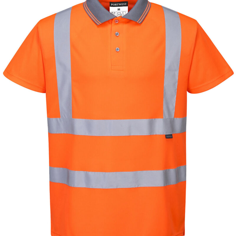 Hi-vis short sleeved polo (S477/RT22)