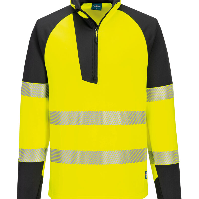 PW3 Hi-vis ¼-zip sweatshirt (T172)