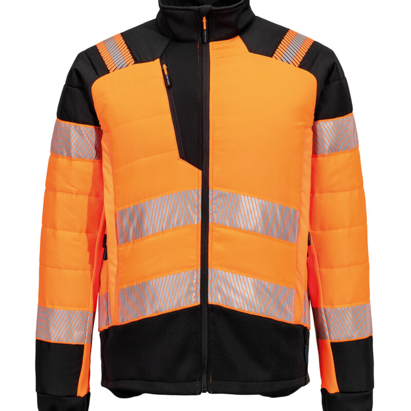 PW3 Hi-vis hybrid baffle jacket (T170)