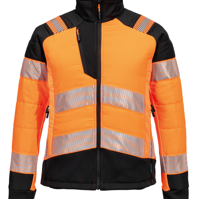Women’s PW3 Hi-vis hybrid baffle jacket (T171)