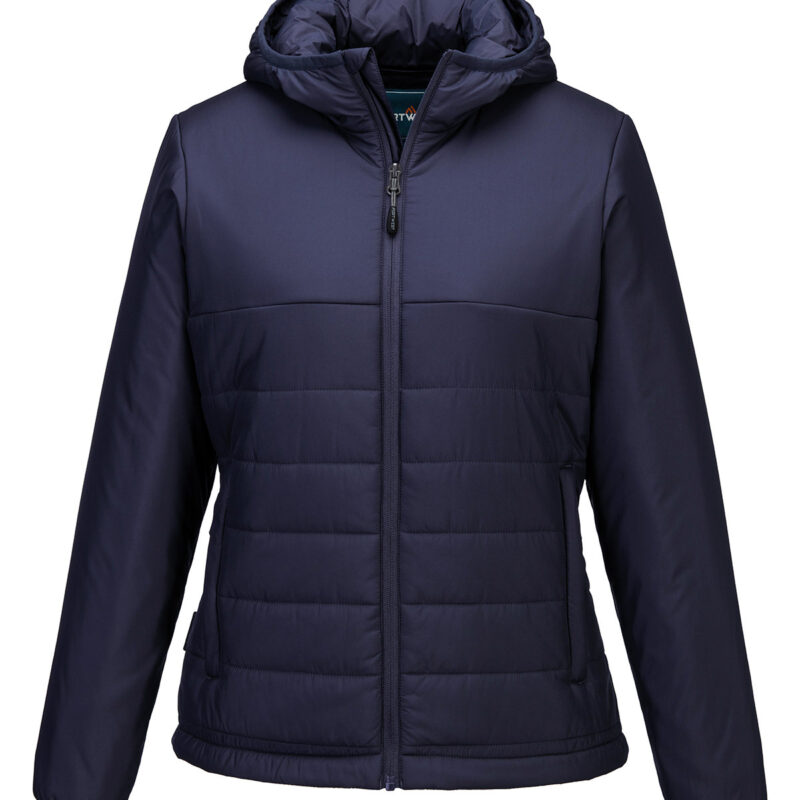 Women’s professional hooded insulated baffle jacket (S613)