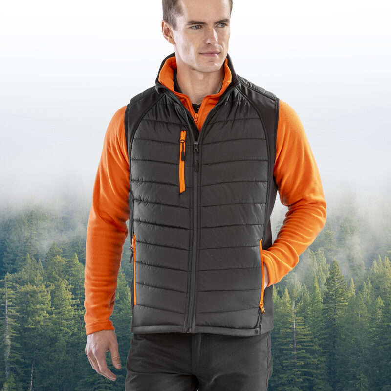Compass padded softshell gilet 