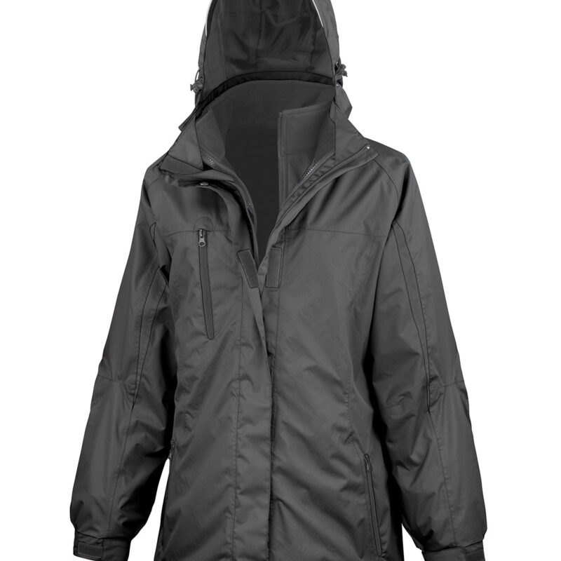 Women's 3-in-1 journey jacket with softshell inner