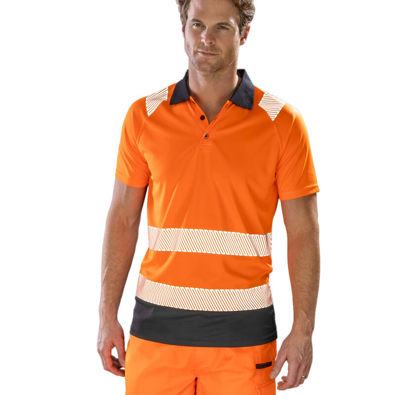 Recycled safety polo