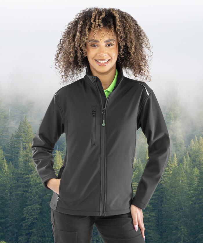 Women's recycled 3-layer printable softshell jacket
