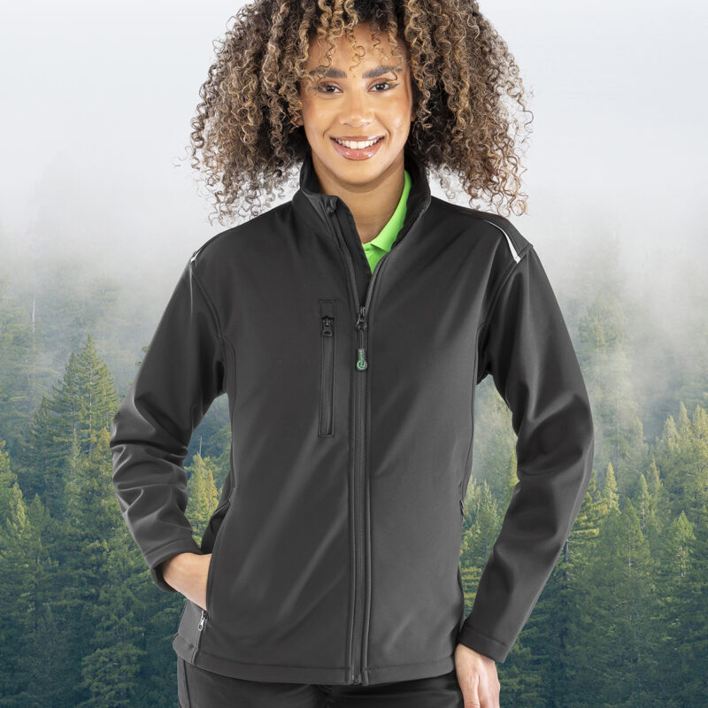 Women's recycled 3-layer printable softshell jacket
