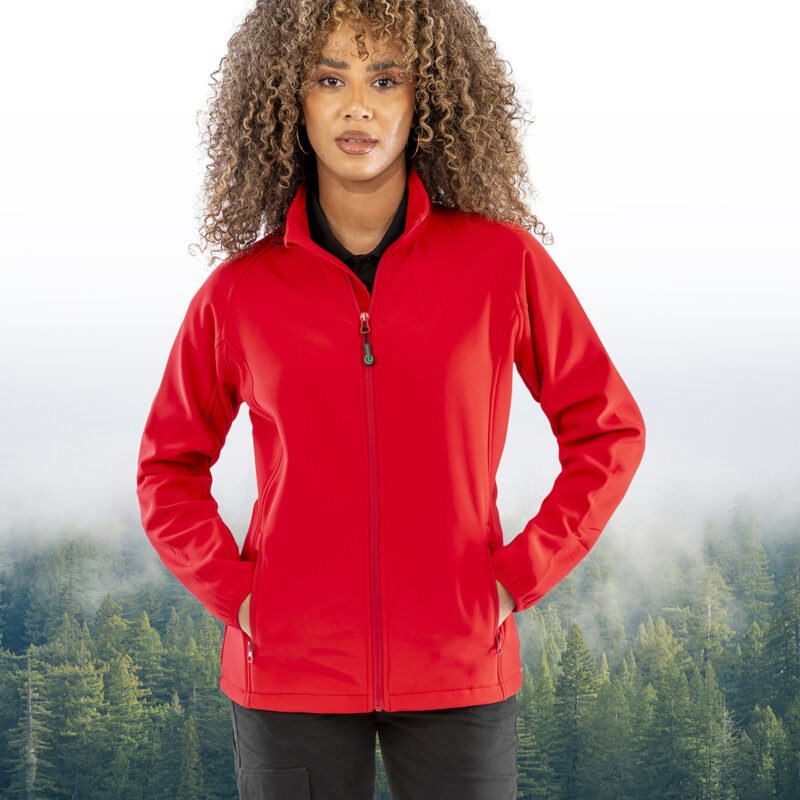 Women's recycled 2-layer printable softshell jacket 