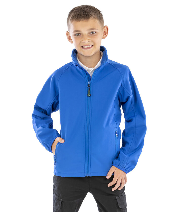 Recycled 2-layer printable junior softshell