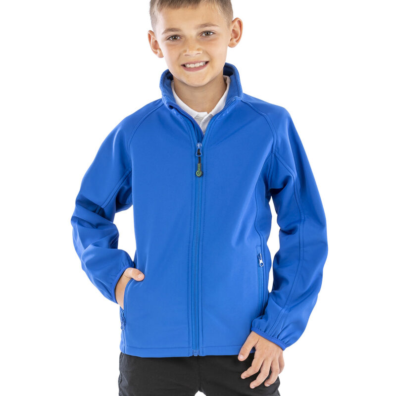 Recycled 2-layer printable junior softshell