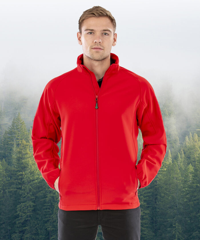 Men's recycled 2-layer printable softshell jacket 