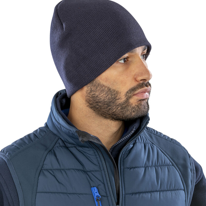 Pull-on soft-feel acrylic hat