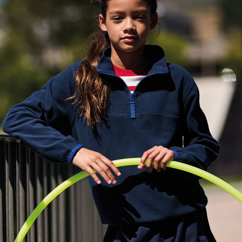 Kids half-zip microfleece