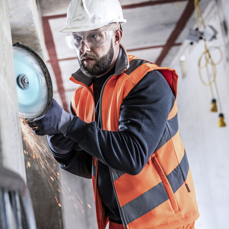 Hi-vis Pro contract Ablaze softshell bodywarmer