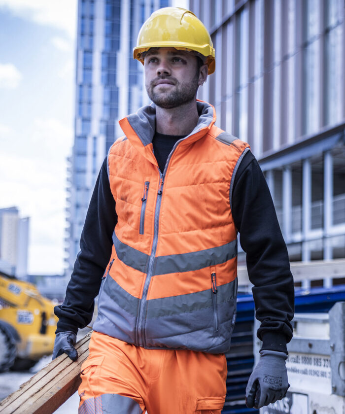 Hi-vis two-tone thermal bodywarmer