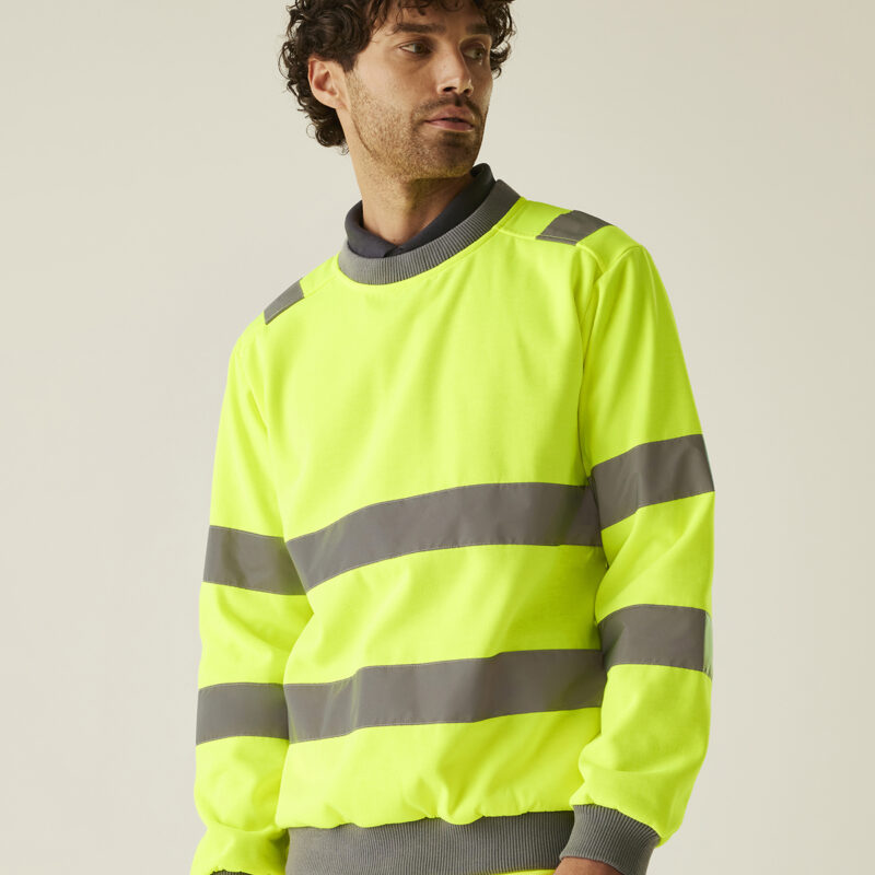 Hi-vis Pro contrast crew neck sweatshirt
