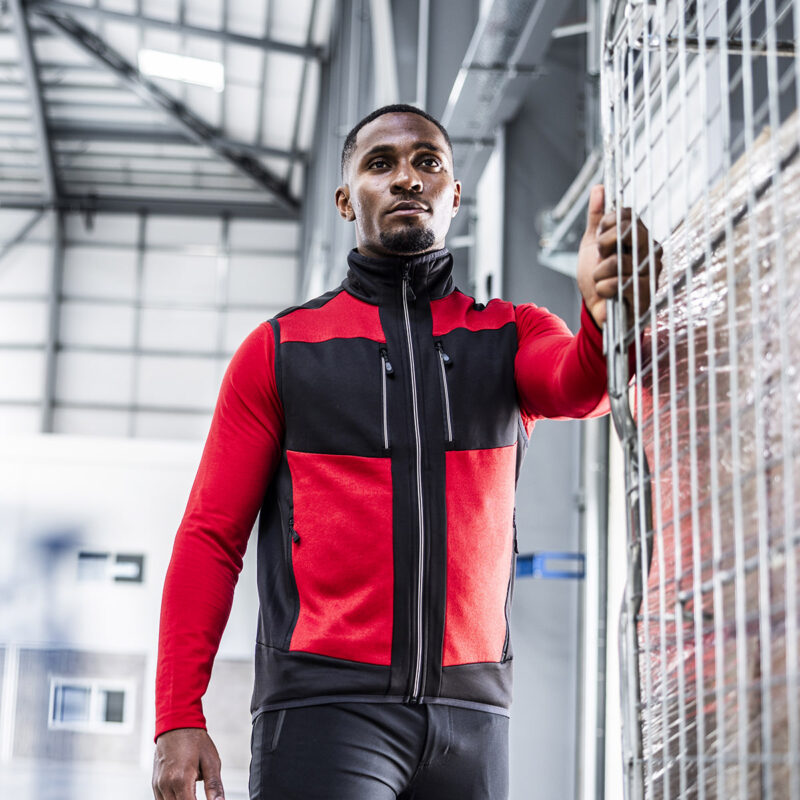 E-Volve unisex knit-effect stretch bodywarmer