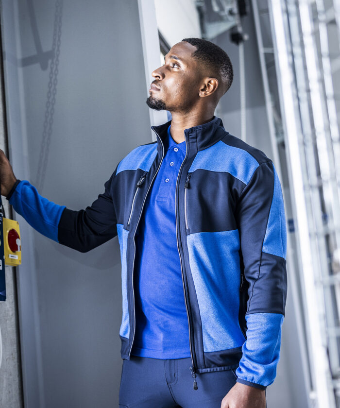 E-Volve unisex knit-effect stretch mid-layer