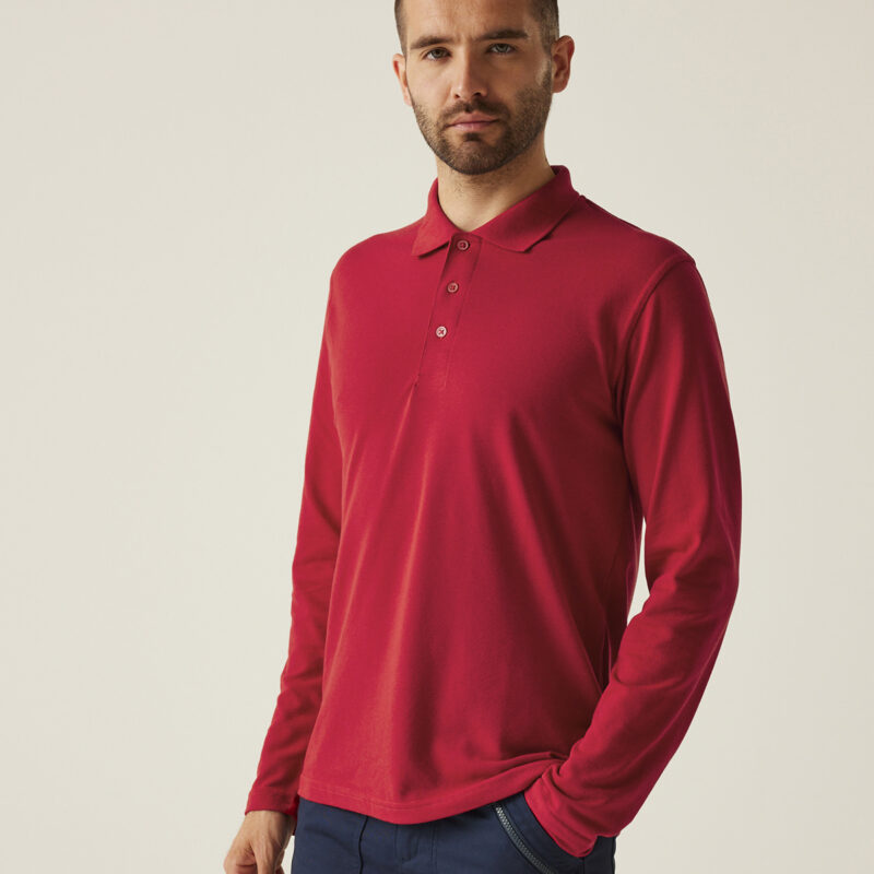 Pro 65/35 long sleeve polo