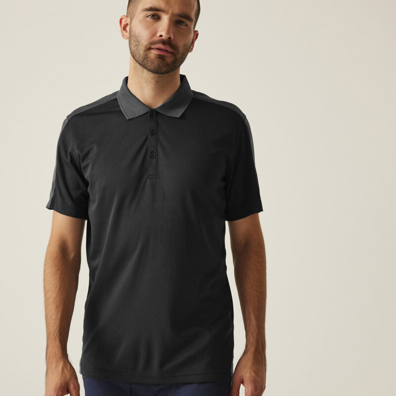 Contrast wicking polo