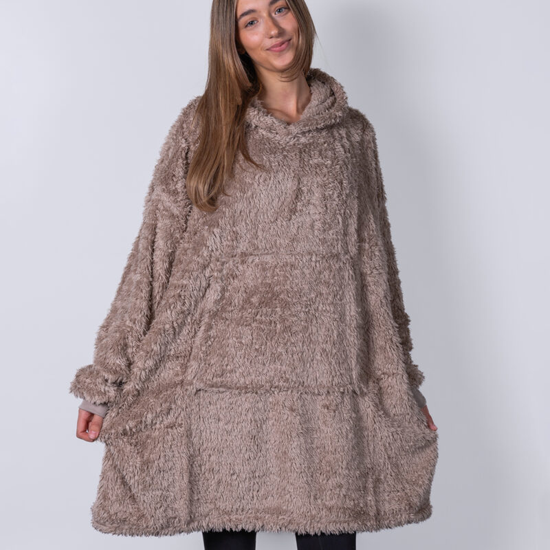 The Ribbon teddy bear fabric hoodie