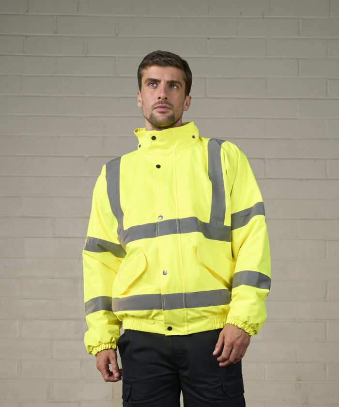 High visibility bomber jacket
