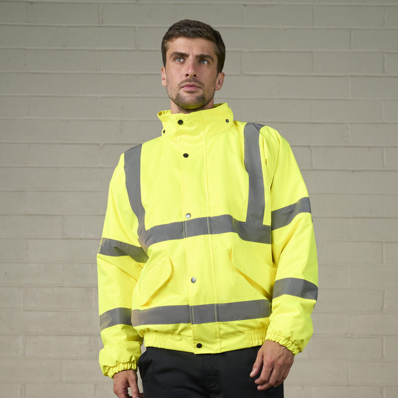 High visibility bomber jacket