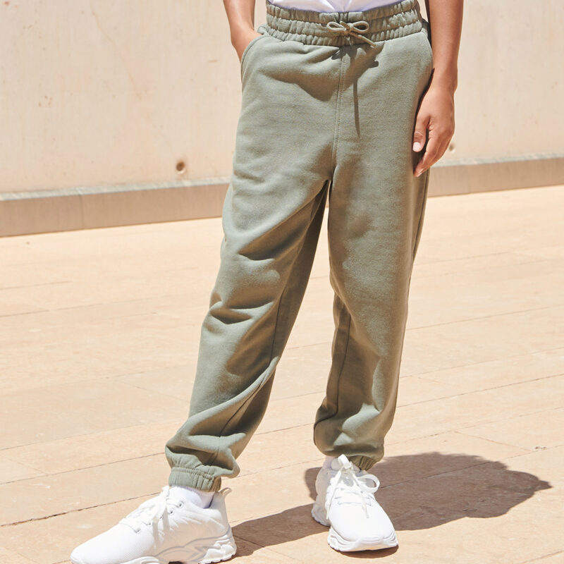 Kids sustainable fashion cuffed joggers