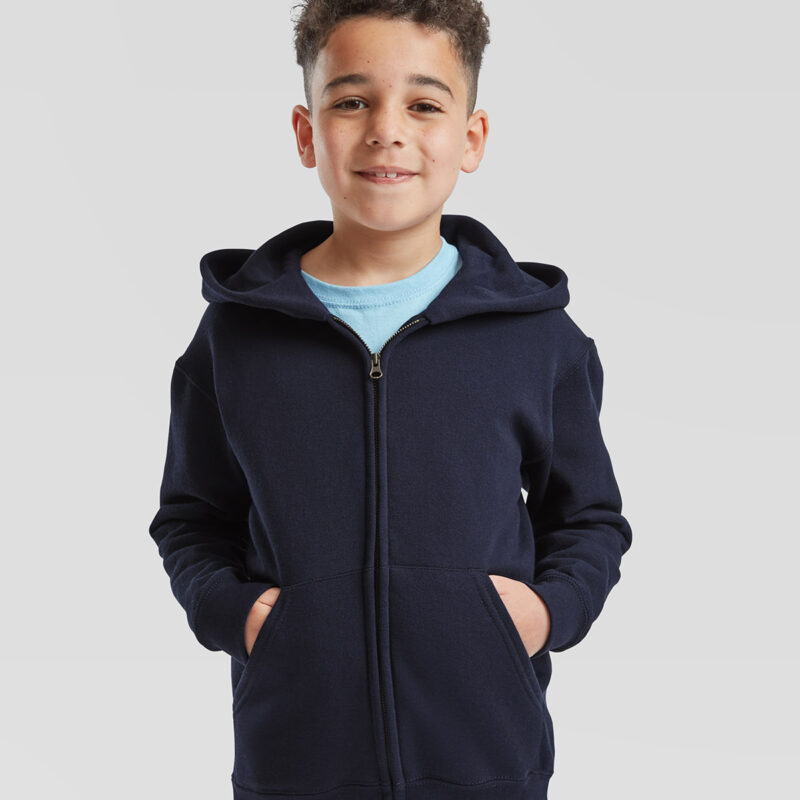 Kids classic hooded sweatshirt jacket