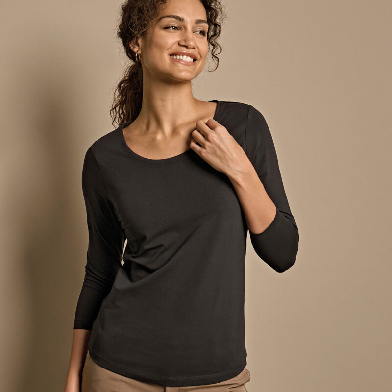 Women’s stretch 3/4-sleeve tee (460)