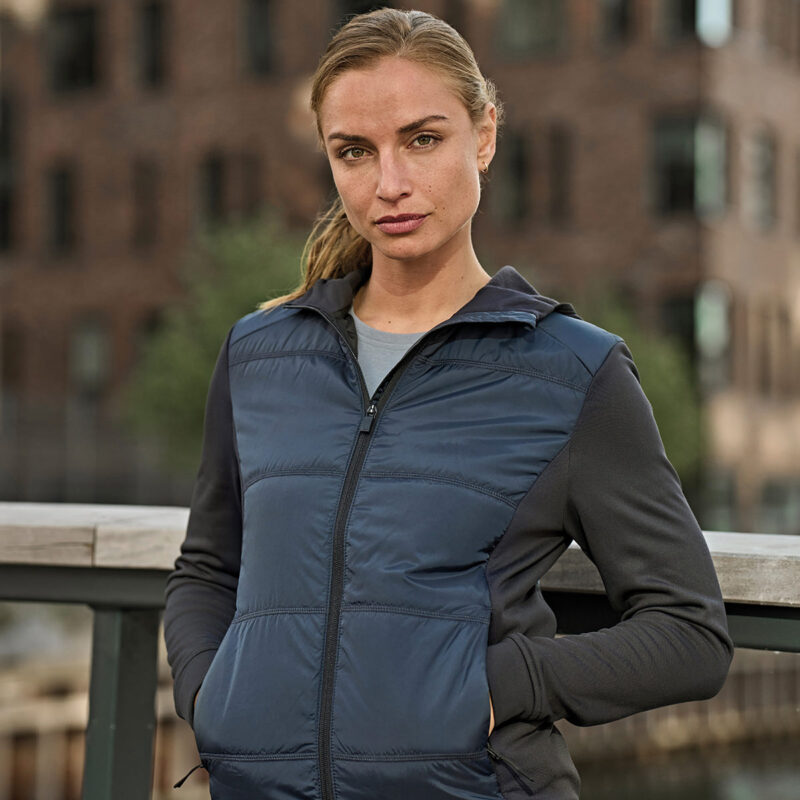 Women’s hybrid-stretch hooded jacket (9113)