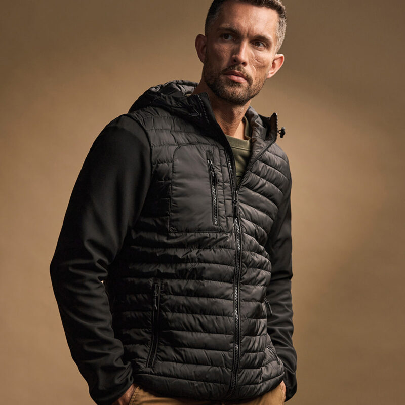 Hooded crossover jacket (9628)