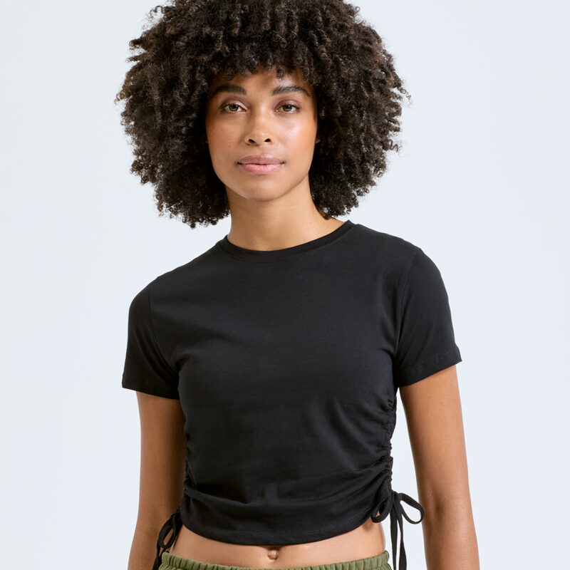 Women’s TriDri® ruched crop top