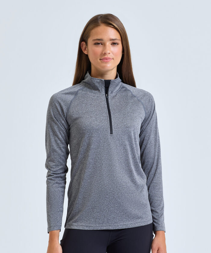 Women's TriDri® long sleeve performance ¼ zip